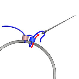 Brick Stitch Hoop Direction